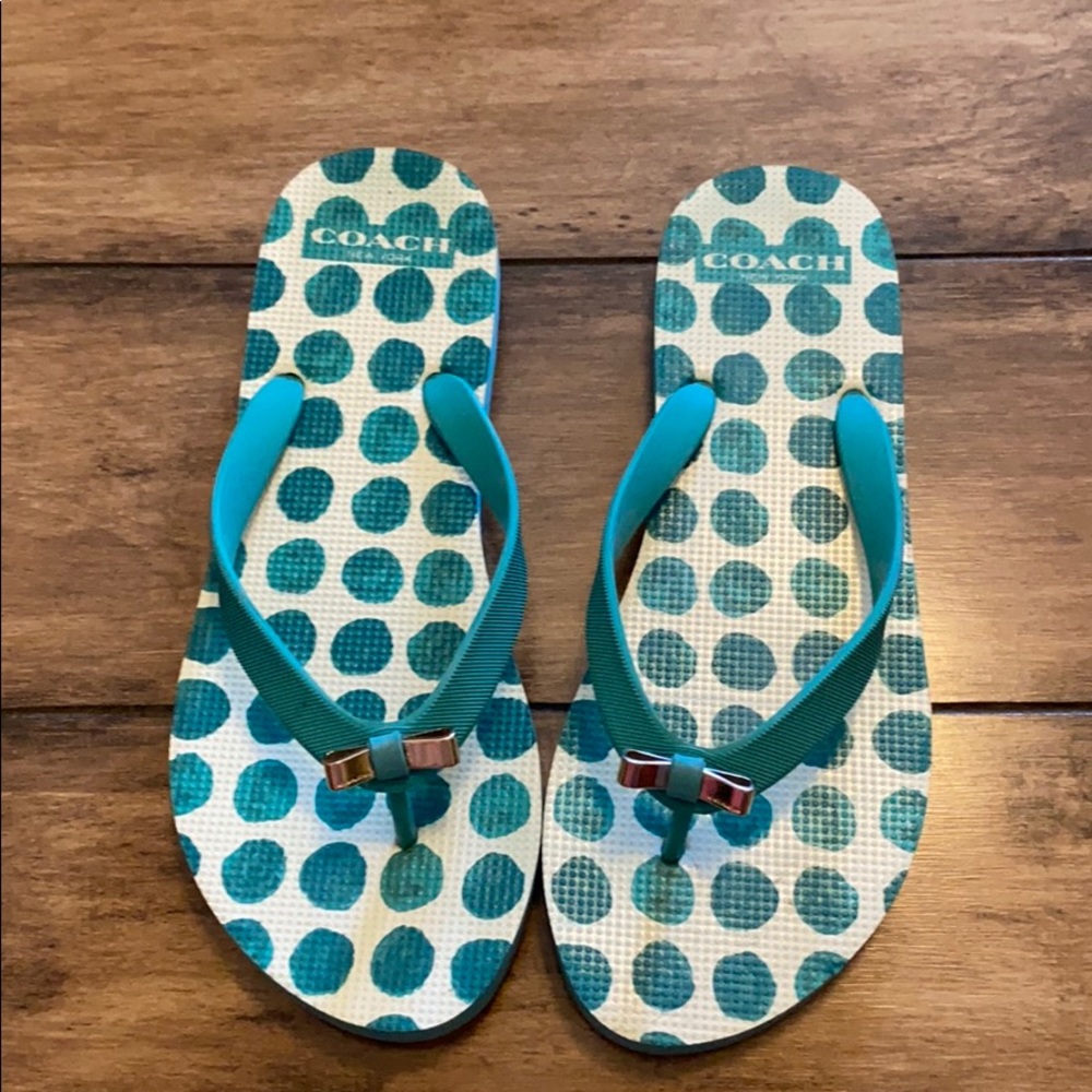 Coach flip flops
